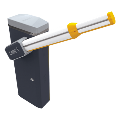 Barrera Vehicular Automática / Carril 7.8 m (25.6 ft) / 2500 Ciclos Diarios / Apertura 4-8 s / Motor 24 VCC / IP54