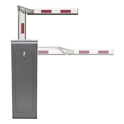 Barrera Vehicular / Brazo Articulado 4 m (13.1 ft) / Corona LED Semaforizada / Apertura 3 s / 200 Ciclos/Hora / IP Resistente Intemperie