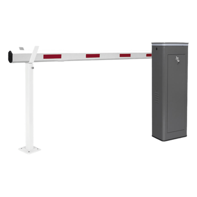 Barrera Vehicular Izquierda / Brazo Telescópico 5.5 m (18 ft) / 200 Ciclos/Hora / Apertura 6 s / Corona LED Semaforizada / Encoder Ajustable / Semi-Intensivo