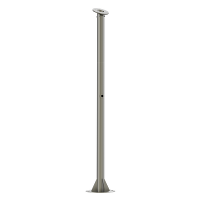 Poste para Cámara ANPR / Altura 1.5 m (4.9 ft) / Acero y Aluminio / Uso Interior y Exterior / Color Gris