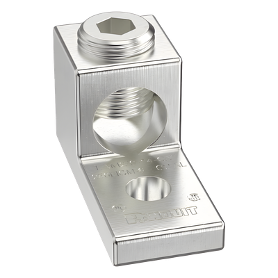 Terminal Mecánico de Aluminio / Cable 14 – 2/0 AWG / Orificio 1/4″ / 600 V / 90 °C / UL-CSA