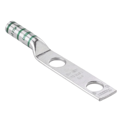 Conector de Compresión de Cobre / 2 Orificios 3/8″ / Separación 1″ / Cable 2 AWG / Paquete 25 Piezas