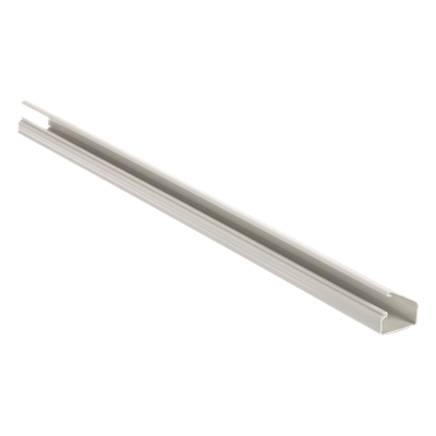 Canaleta de PVC / 38.4 x 24 x 1828.8 mm / 13 Cables Cat6 / Adhesivo Integrado / UL94V-0 / Blanco Mate