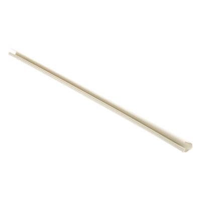 Canaleta para Cableado / PVC Rígido / 19.6 x 11.2 mm / 1.83 m (6 ft) / Adhesivo sin Herramientas / UL94V-0 / Blanco Mate