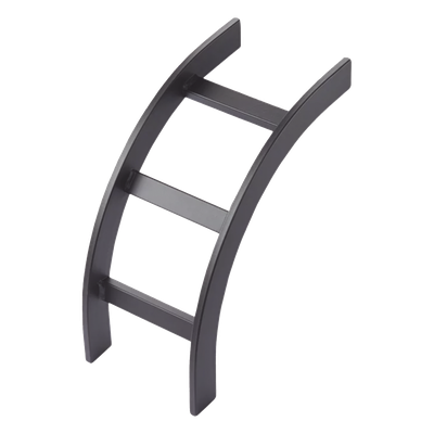 Accesorio de Escalerilla Curva Vertical Interior / 12 in (305 mm) Ancho / Acero Tubular 1-1/2 x 3/8 in / RAL 9005 Negro