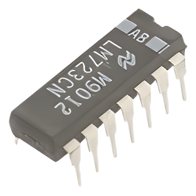Circuito Regulador de Tensión / Entrada 3 a 40 V / Limitación de Corriente 150 mA / Control Remoto / Protección contra Sobrecargas y Cortocircuitos