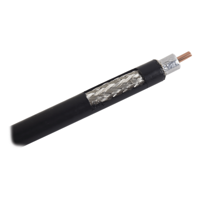 Cable Coaxial RG-8 / Baja Pérdida / 50 Ohms / 305 m (1000 ft) / Blindaje 90 dB / Factor Velocidad 85%