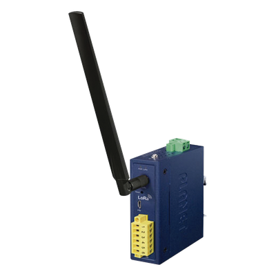 Controlador de Nodo Industrial / LoRaWAN Clase C / 2 E/S Digitales / IP30 / -40 a 75°C / 9-48 VDC y 24 VAC