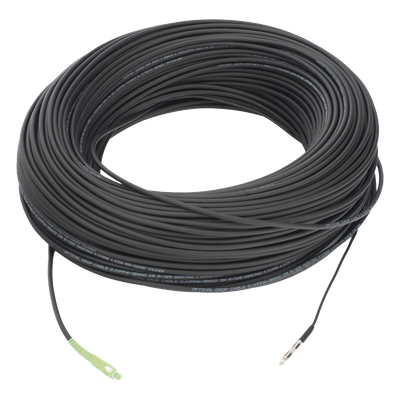 Cable de Fibra Óptica Drop / G.657A2 Monomodo / Simplex SC/APC-SC/APC / 150 m (492.13 pies) / LS0H / Unifibra / Interior-Exterior