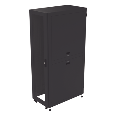 Gabinete Rack de Piso / 19″ Estándar / 42UR / 600 mm x 1000 mm / Acero / Puerta con Cristal Templado