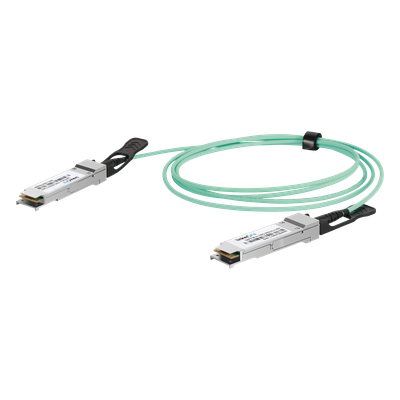 Cable AOC QSFP28 / 100 Gbps / Fibra Óptica Activa / 3 m (9.8 ft) / Plug-and-Play / Compatibilidad Multimarca