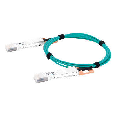 Cable AOC QSFP-DD / 400 Gbps / Fibra Óptica Activa / 3 m (9.8 ft) / Alta Densidad / Hot-Swappable