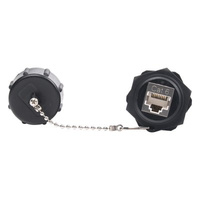 Acoplador Industrial / Cat 6 Blindado / IP67 Waterproof / -10°C a 60°C / 750 Ciclos / 50μm Oro