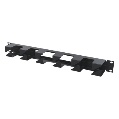 Organizador de Cables Horizontal / 19″ / 1U / Acero / Capacidad 22 Cables Cat 5e
