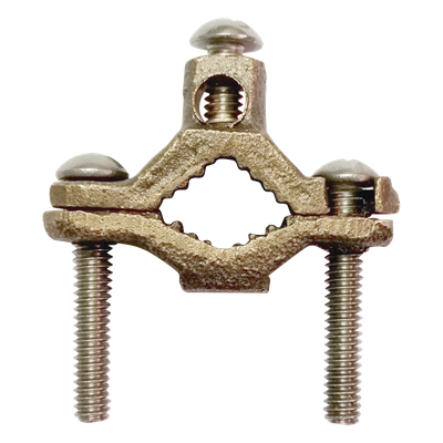 Conector Tubo a Cable / Bronce 100% / Tubo hasta 1 1/4 in (31.75 mm) / Cable 4 AWG / Aterrizaje Torres TZ / Sin Soldadura