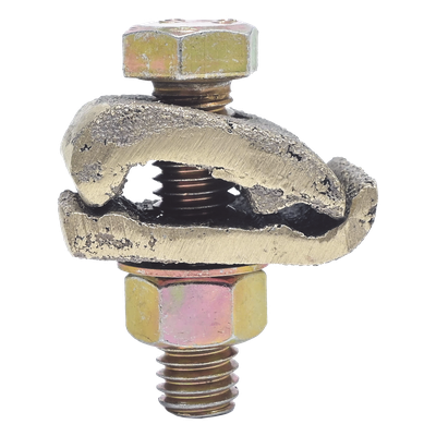 Conector Cable a Superficie Plana / Bronce 100% / Calibre 4-2/0 AWG / Sin Soldadura Exotérmica / 2.5×3.5 cm (1×1.4 in)