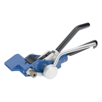 Flejadora Tipo Matraca / Corte Integrado / Fleje 6-20 mm (1/4″ a 3/4″) / Espesor 0.4-0.76 mm / Acero Resistente