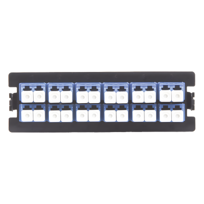 Placa Acopladora / 12 Acopladores LC Duplex / Fibra Monomodo / Compatible LP-ODF-8024