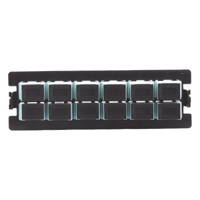 Placa Acopladora / 12 Fibras Multimodo / 12 Acopladores SC Simplex / Compatible SC-LC-APC-PC/UPC / Interior