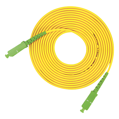 Jumper de Fibra Óptica / SC/APC a SC/APC / Monomodo OS1/OS2 / Simplex / 3 m (9.84 ft) / 2 mm