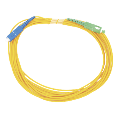 Jumper de Fibra Óptica / Monomodo OS2 G.652D / SC/UPC-SC/APC / Simplex 2mm / 5 m (16.40 ft) / PVC Amarillo