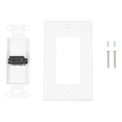 Placa de Pared / 1 Puerto HDMI Hembra-Hembra / Montaje Vertical / 70 x 115 mm / 2.75′ x 4.52′