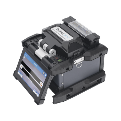 Fusionadora de Fibra Óptica / Alineación por Núcleo / 6 Motores / 5 s por Empalme / 360 Empalmes por Carga / GPS con SIM / 4G y Nube / Pantalla Táctil 5″