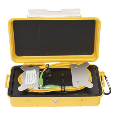 Bobina de Lanzamiento OTDR / Fibra Monomodo / 1 km (3280.8 ft) / Conectores SC/APC / Carcasa Resistente
