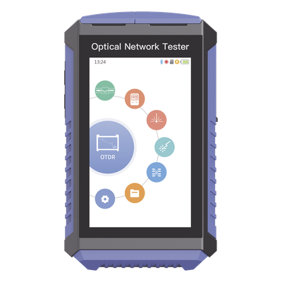 Mini OTDR Touch / Fibra Óptica Viva 1625nm / OPM / VFL 5mW / Mapeo RJ45 / Recargable / 100 km (328084 pies)