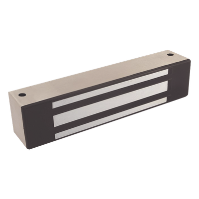Chapa Magnética / 600 lbs (272 kg) / Acero Inoxidable Cepillado / Sellado Intemperie / -40 a +60°C (-40 a +140°F) / 12/24 VDC