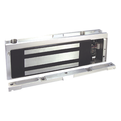 Chapa Magnética Electromagnética / 1200 lbs (544 kg) / Doble Voltaje 12/24 VDC / Detección de Puerta Abierta / UL Listado / PoE-Friendly