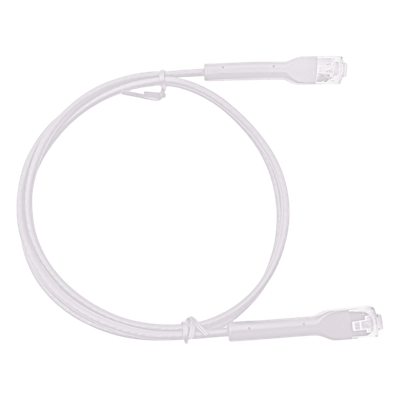 Cable de Parcheo Cat6 / Ultra Slim 1 m (3.28 ft) / UTP / RJ45 Modular / Blanco