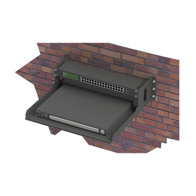 Rack Abierto de Pared / 19 pulgadas / 2U / Profundidad 460 mm (18 in) / Carga 22 kg / Charola 150 mm