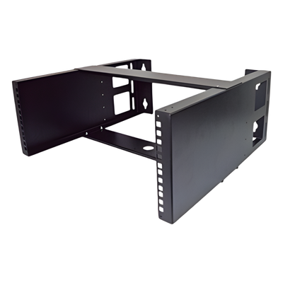 Rack Abierto de Pared / 19″ / 4U / Acero Calibre 18 / Carga 20 kg / 500 mm (19.7 in) de Profundidad