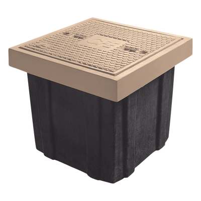 Registro Eléctrico Peatonal / 60 x 60 x 40 cm (23.62 x 23.62 x 15.75 in) / Resistencia 3 Toneladas / Concreto Polimérico y Fibra de Vidrio / Anticorrosivo / Antiderrapante