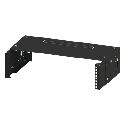 Rack Abierto de Pared / 19in / 2.5 UR / Profundidad Ajustable 8 a 12 in (20.3 a 30.5 cm) / Acero Electroestático