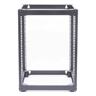Rack Abierto de 4 Postes / 14 Unidades / Profundidad 510 mm / Montaje Pared o Piso / Acero 9.3 kg