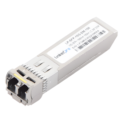 Transceptor Óptico SFP+ / 10 Gbps / Monomodo 1550 nm / Alcance 100 km (328,084 ft) / LC/UPC Dúplex / DDM / 10GBASE-ZR