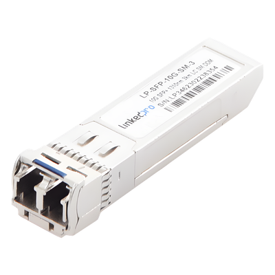 Transceptor SFP+ / 10 Gbps / Monomodo 1310 nm / Alcance 3 km (1.86 mi) / LC/UPC Dúplex / DDM