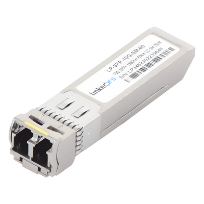 Transceptor Óptico SFP+ / Monomodo 10 Gbps / 1550 nm / Alcance 60 km (196.8 ft) / LC/UPC Dúplex / DDM / Hot-Pluggable