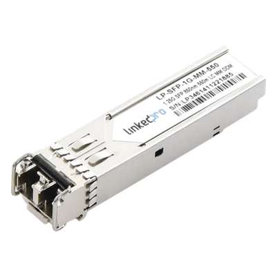 Transceptor SFP / 1.25 Gbps / Multimodo 850 nm / 1000BASE-SX / LC/UPC Dúplex / 550 m (1804.5 ft) / DDM / Hot-Pluggable