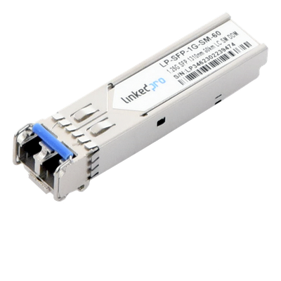 Transceptor SFP / Monomodo 1310 nm / 1.25 Gbps / 1000BASE-EX / LC/UPC Dúplex / DDM / 60 km (196.9 ft)