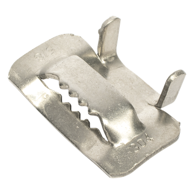 Hebilla de Acero Inoxidable / Tipo T / 5/8″ / 100 Piezas / Compatible ADSS y Mini-ADSS