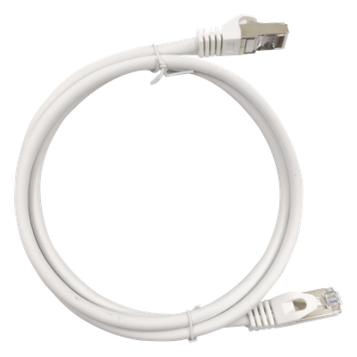 Patch Cord / Cat6A / 10G / Blindado S/FTP / 0.5m (1.64ft) / RJ45 / Blanco