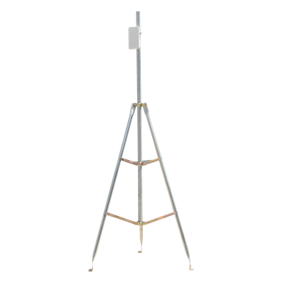 Kit de Montaje Trípode con Mástil / Acero Galvanizado / Altura Total 4.52 m (14.8 ft) / Capacidad 6 kg / Antenas Plato < 25 cm