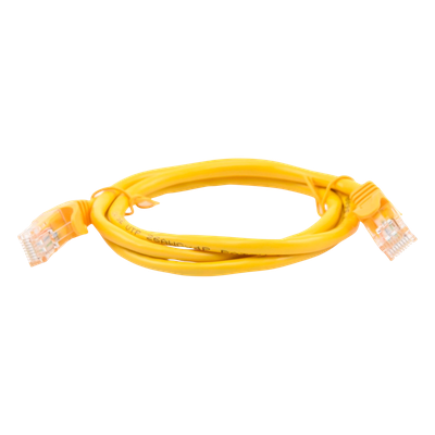 Cable de Parcheo UTP Cat5e / 1 Metro (3.28 Pies) / Amarillo / RJ45 / 100 Ohm