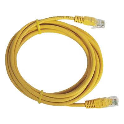 Cable de Parcheo UTP Cat5e / 7.0 m (22.97 ft) / RJ45 / Amarillo / 100 Ohm / 110+ Mbps
