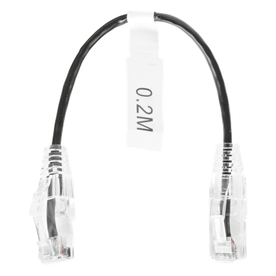 Cable de Parcheo Slim UTP / Cat6 / 20 cm (0.66 ft) / 28 AWG / 1 Gbps / RJ45