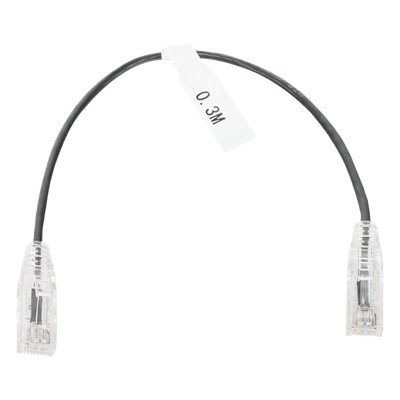 Cable de Parcheo Slim UTP Cat6 / 30 cm (0.98 ft) / 28 AWG / 1 Gbps+ / RJ45 / IEEE 802.3ab