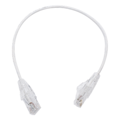 Cable de Parcheo Slim UTP / Cat6 / 28 AWG / 30 cm (0.98 ft) / Blanco / RJ45